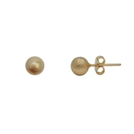 BRINCO BOLA ESCOVADA 8MM- Dourado